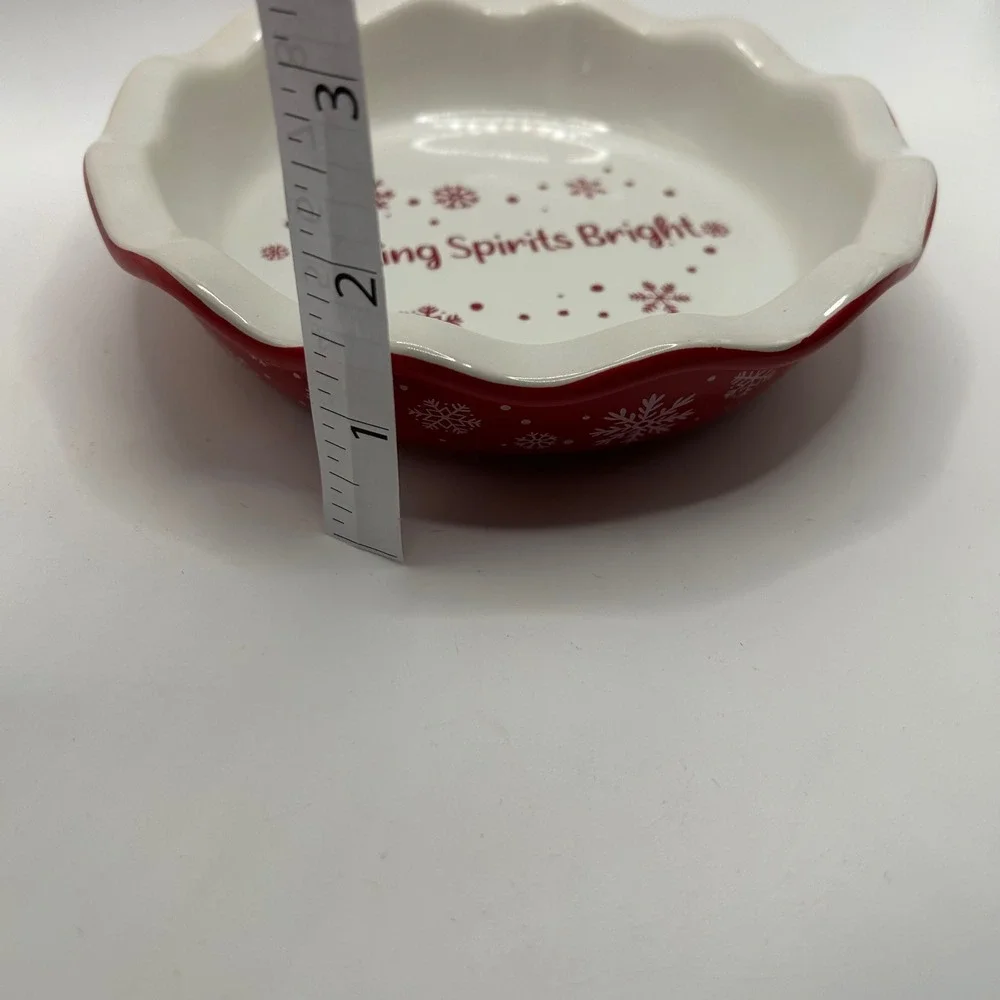 Holiday‎ Time Baking Spirits Bright Gingerbread Man Pie Plate Christmas Set
